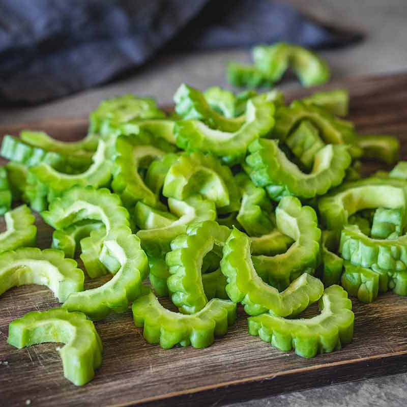 bittergourd slicescut